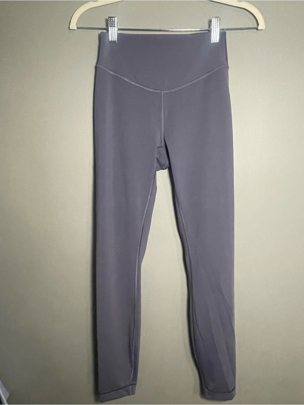 Lululemon Align High Rise Crop Leggings Gray Purple Size 4